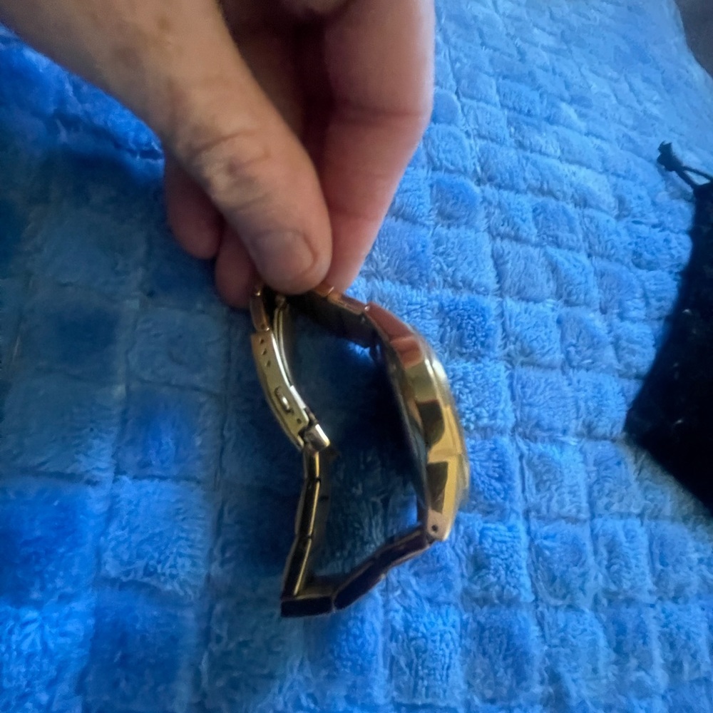 Armani exchange all gold watch